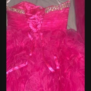 Hot pink dress wore 1x